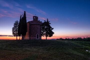 Obraz premium Tramonto in Val d'Orcia