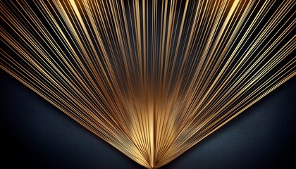 Abstract background. Background with delicate, golden Art Deco lines on a dark background – stylish, elegant, full of class.
