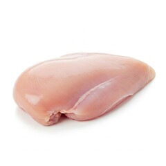 A raw chicken breast isolated on white