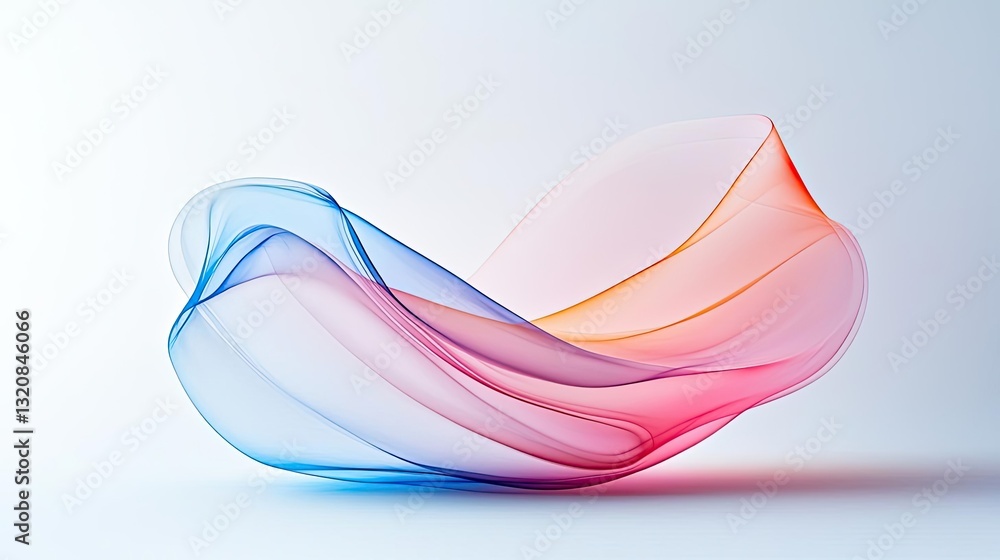 Poster abstract art background concept. a vibrant, flowing abstract background with soft gradients in pink 