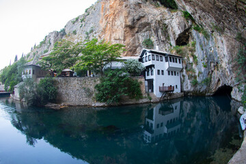 Blagaj Alperenler lodge and the tomb of Sari Saltuk Hazretleri