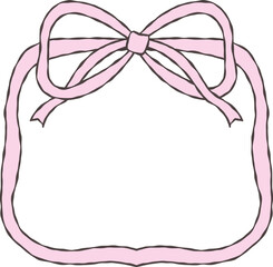 Pink Bow Crest Frame