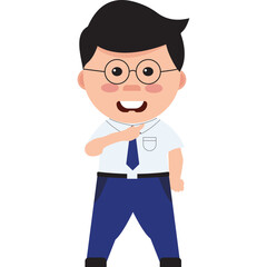 Cute Student Illustration 