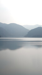 Mountains reflected in the lake