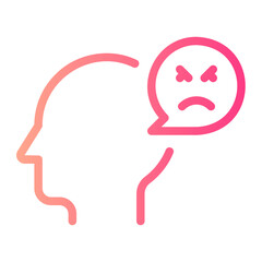 anger gradient icon
