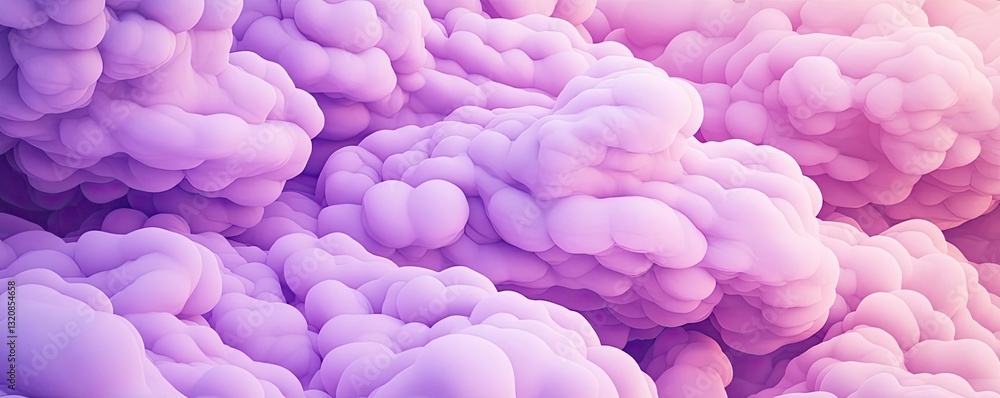 Poster aerial landscape abstract background idea. abstract pink and purple cloud formation creating a dream