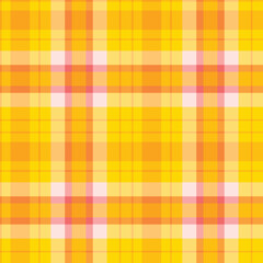 Bright Yellowish Orange Seamless Checks with Bright Sunflower Yellow accents Background