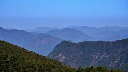 Beautiful mountain scenery of Korea