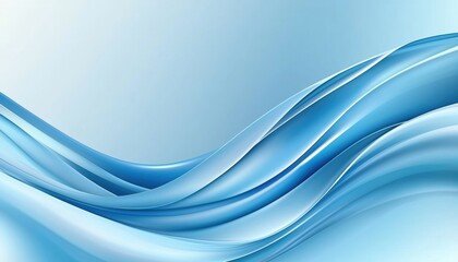 Obraz premium Soft, glossy, and fluid blue texture with wavy motion, perfect for futuristic, cosmetic, and wellness-related visuals