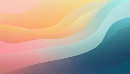 Abstract background. Minimalist grainy gradient with pastel blue, soft pink, and warm yellow tones.

