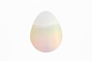 Holographic Glitter Egg Shape