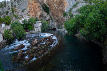 Blagaj Alperenler lodge and the tomb of Sari Saltuk Hazretleri