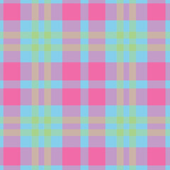 Spring Vivid Light Blue & Metallic Bubblegum Seamless Checks Background