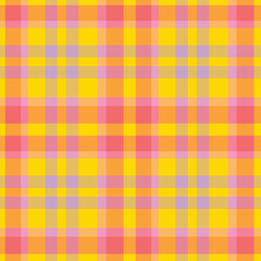 Spring Seamless Checks featuring Iridescent Sunflower Yellow and Iridescent Coral Pink Background