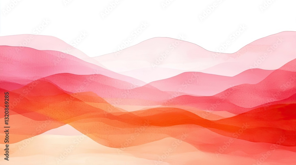 Poster digital watercolor painting abstract background idea. a vibrant abstract artwork featuring flowing r