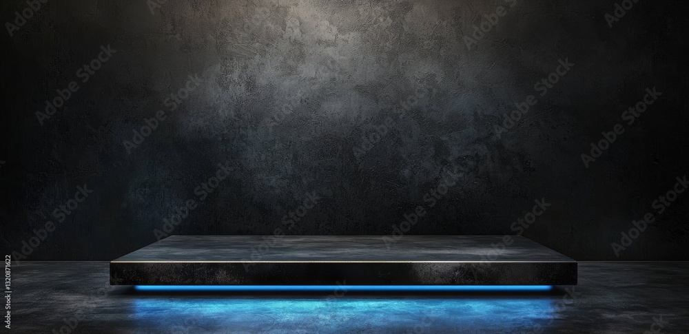 Poster the image features a 3d rendering of elegant light and its reflection set against a backdrop of grid