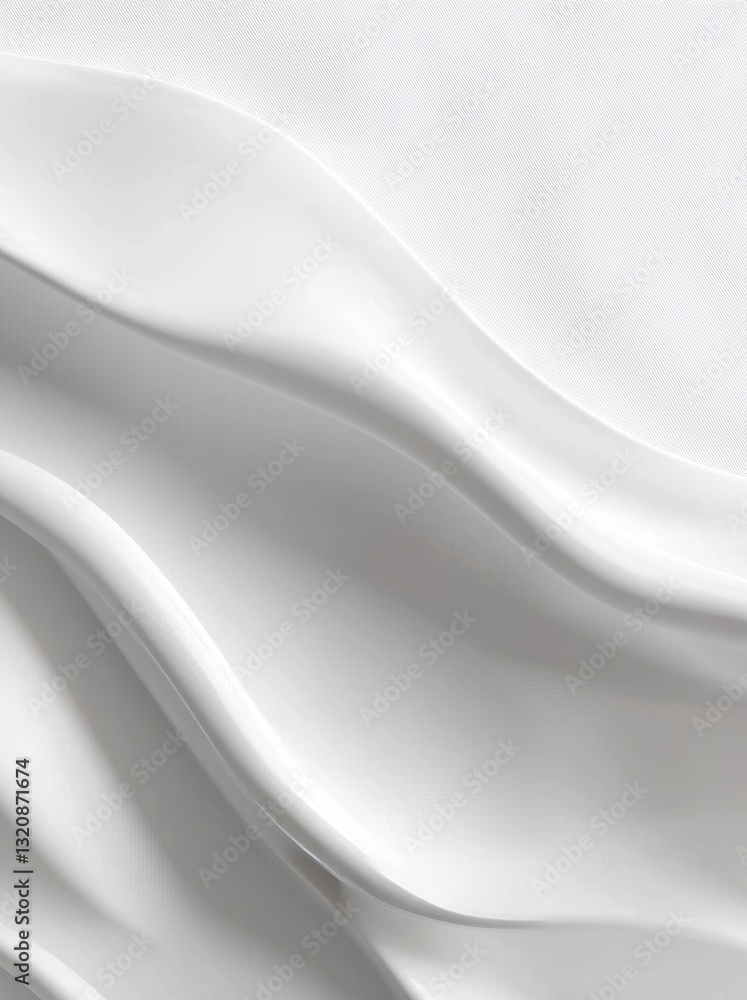 Poster the image features a white-striped futuristic design surrounded by a misty atmosphere, combined with