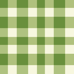 Cool Mossy Green Seamless Checks with Light Off White accents Background