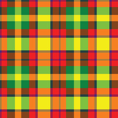 Spring Dusty Indigo & Warm Fire Engine Red Seamless Checks Background