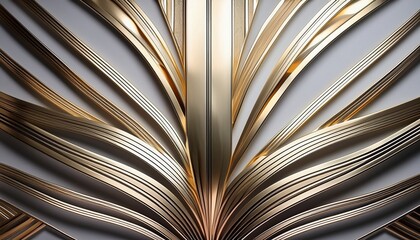 Abstract background. Elegant Art Deco pattern in silver and gold tones – timeless and luxurious design.
