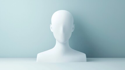 Striking portrait of a whitehaired man against vibrant blue background