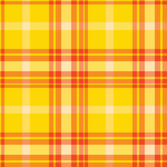 Dusty Sunflower Yellow and Metallic Orangered Seamless Checks Background