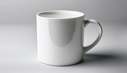 white mug mockup on white background photorealistic