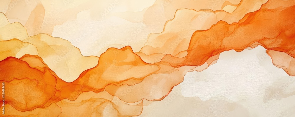 Aufkleber digital watercolor painting abstract background idea. abstract watercolor background featuring warm 