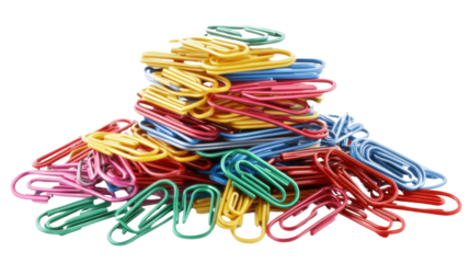 paper clips isolated on white