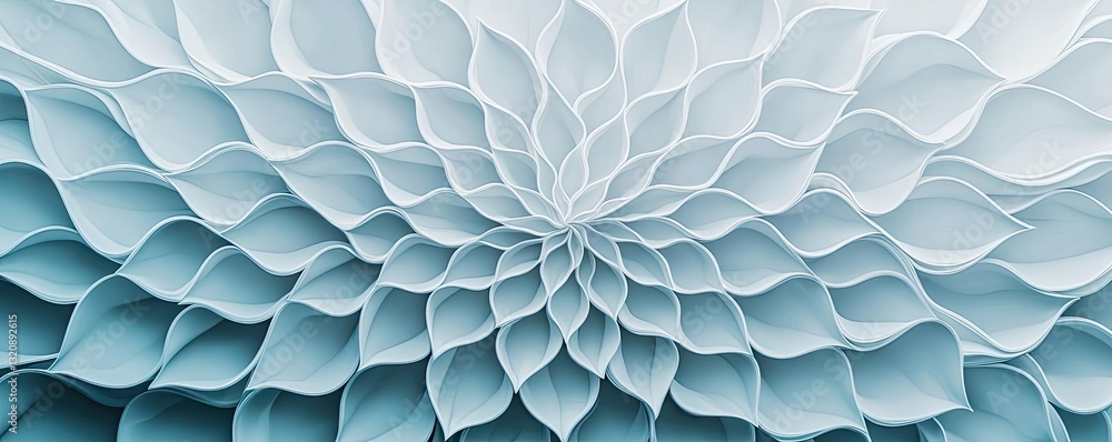Poster minimalist graphic design abstract background concept. intricate floral design showcasing layered pe