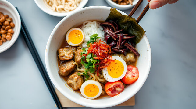 Bibimbap sometimes romanized as bi bim bap Food photography