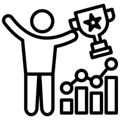Achieve line icon