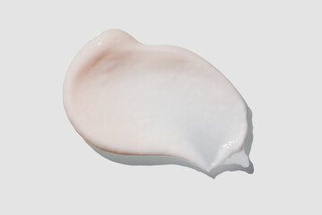 Cosmetic texture souffle cream beauty product isolated on white background