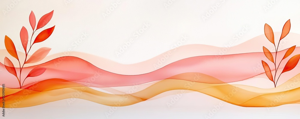 Poster digital watercolor painting abstract background idea. a vibrant abstract design featuring elegant wa