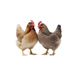 Fototapeta premium Chickens Isolated background