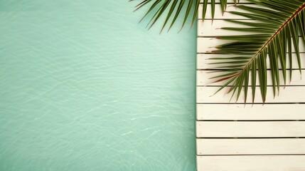 A nostalgic summer scene with retro palm trees and faded colors that capture the essence of vintage beach holidays.