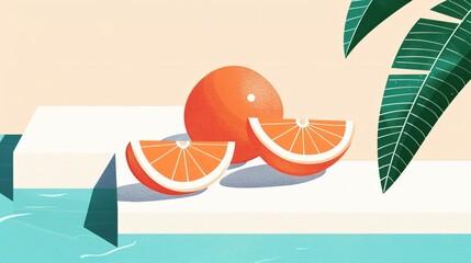 A timeless retro summer illustration with a balanced composition of vintage elements, nostalgic color schemes, and sun-drenched imagery that captures the essence of summer.
