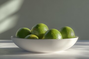 makrut Limes  presented in a natural, appetizing way, used in Food and Beverage industry 