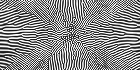 Abstract pattern background. Organic halftone background. Vector organic pattern of line and dots maze and irregular cells on black white zebra background © Avector