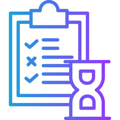 Timeline Planning line gradient icon