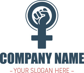 Obraz premium Women's Day empowering message, Choose to Challenge Logo Design