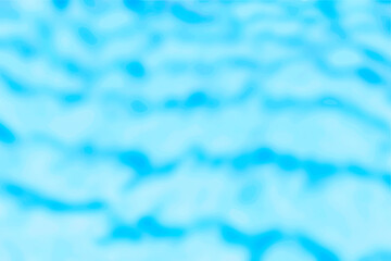 海岸に幾重にも連続して波が寄せる涼しい青色抽象イメージ。