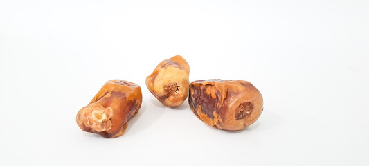 date fruit isolated on white background	
