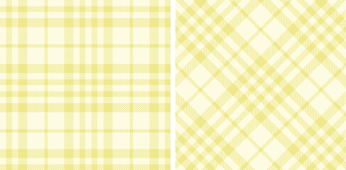 Spring Seamless Tartan featuring Dark Off White and Warm Dark Cream Fabric Design