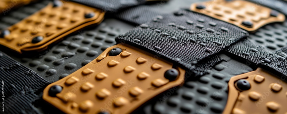 Aufkleber material science composites concept. close-up of textured material with brown and black patterns and