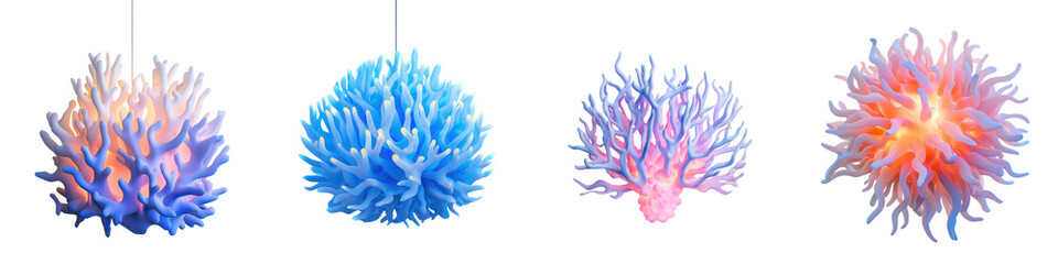 Stunning and Vibrant Underwater Coral Reef Ecosystem with Diverse Marine Life and Exotic Colors  Abstract and Beautiful Nature Background for Design and Art