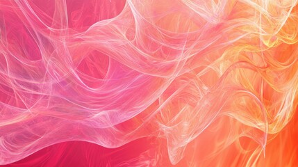Ethereal Abstract Swirls of Colorful Light and Soft Gradient Waves