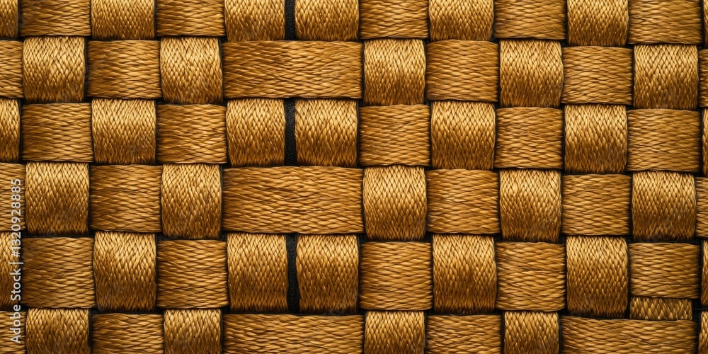 Poster material science composites concept. woven golden texture background pattern.