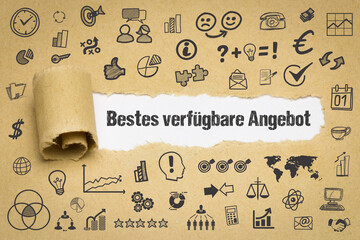 Bestes verfügbare Angebot	
