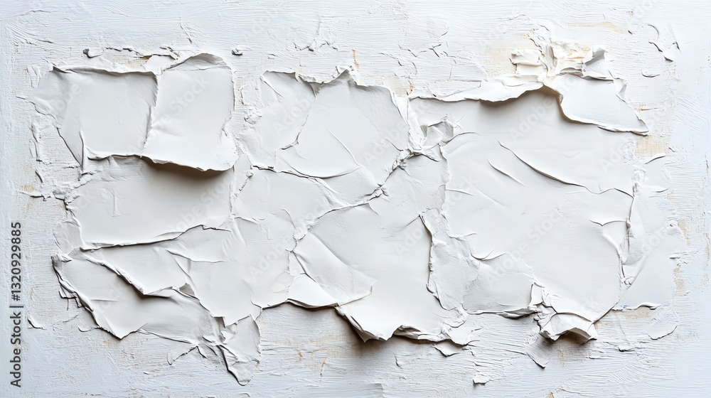Poster white paint texture on canvas artistic background surface design element